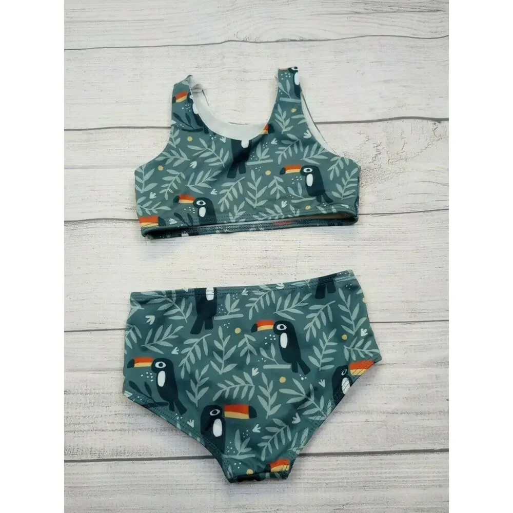 3/4 Winter Water Factory x Pearl Street Swim Toucan Bikini
